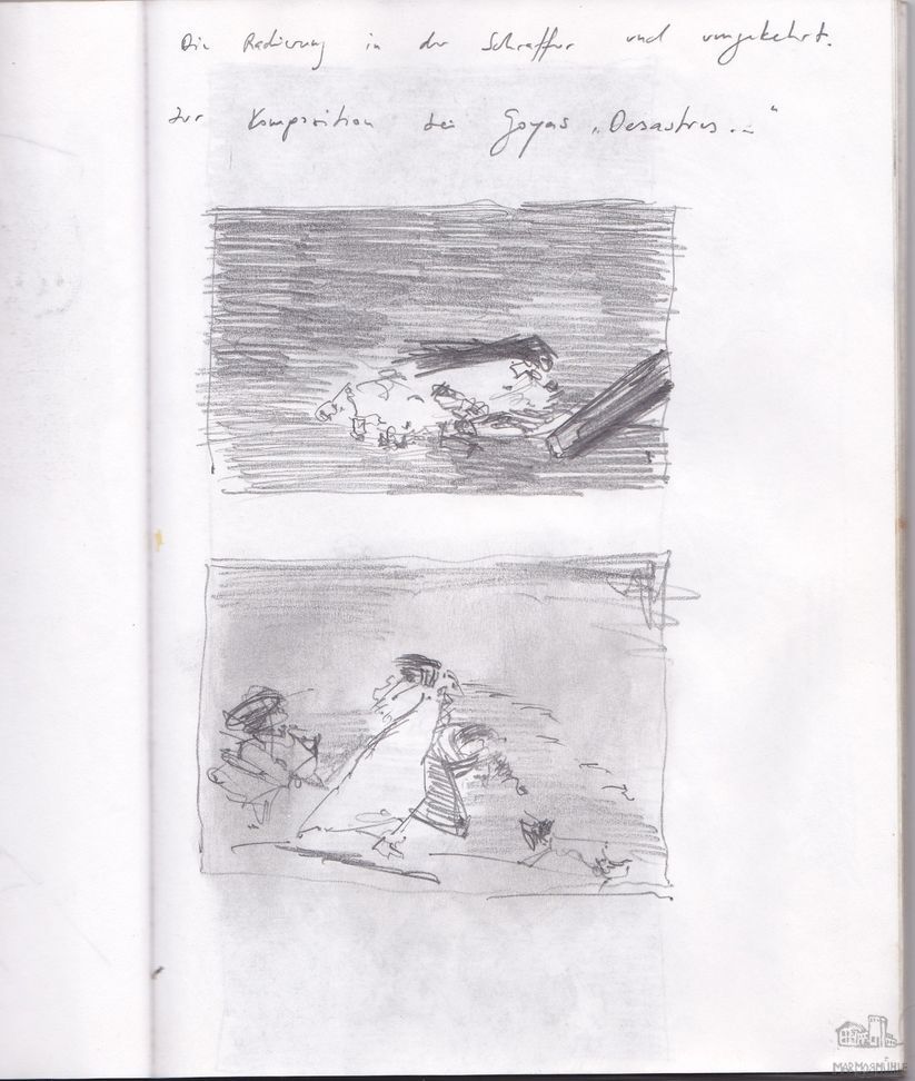 Rando Moricca - Zu Goya - Zeichnung