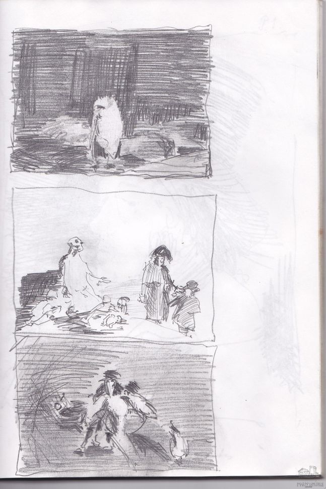 Rando Moricca - Zu Goya - Zeichnung