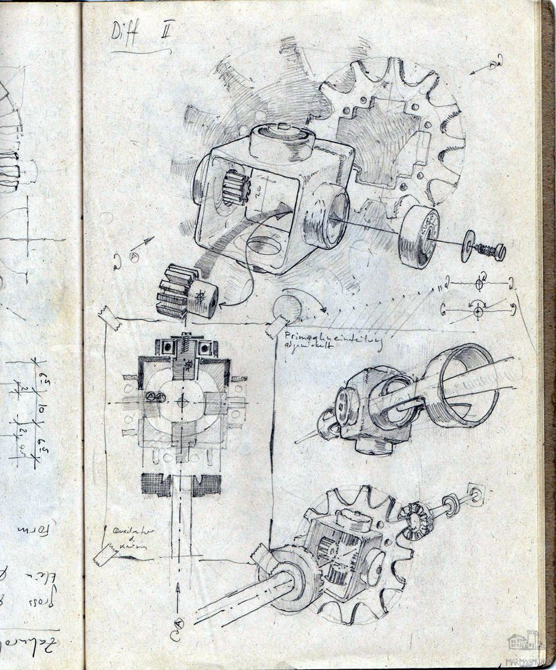 Rando Moricca - Diff - Zeichnung