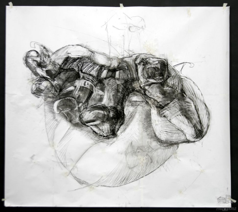 Rando Moricca - Sofadrawing 5 - Zeichnung